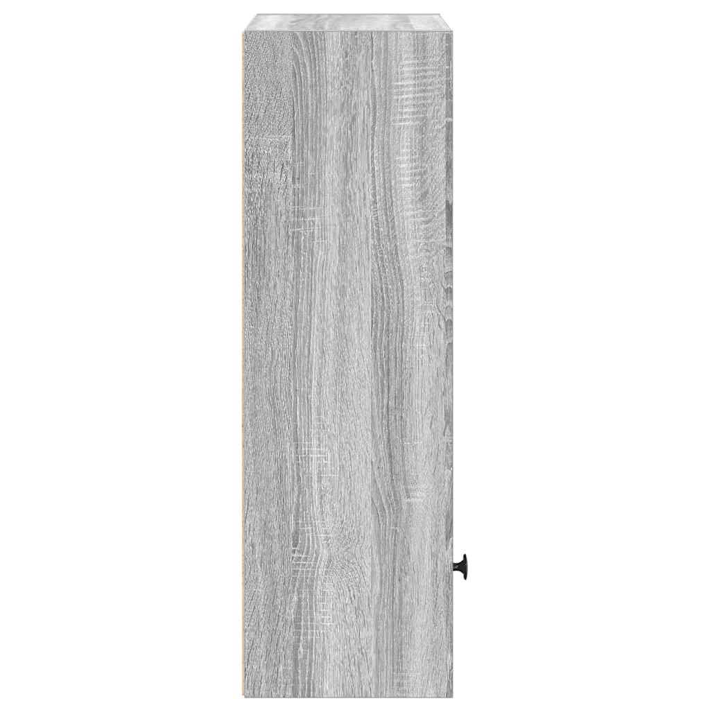 Libreria Grigio Sonoma 31x24x77 cm in Legno Multistrato