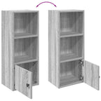Libreria Grigio Sonoma 31x24x77 cm in Legno Multistrato