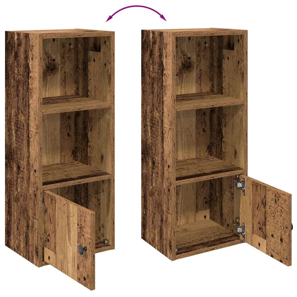 Libreria Legno Vecchio 31x24x77 cm in Legno Multistrato