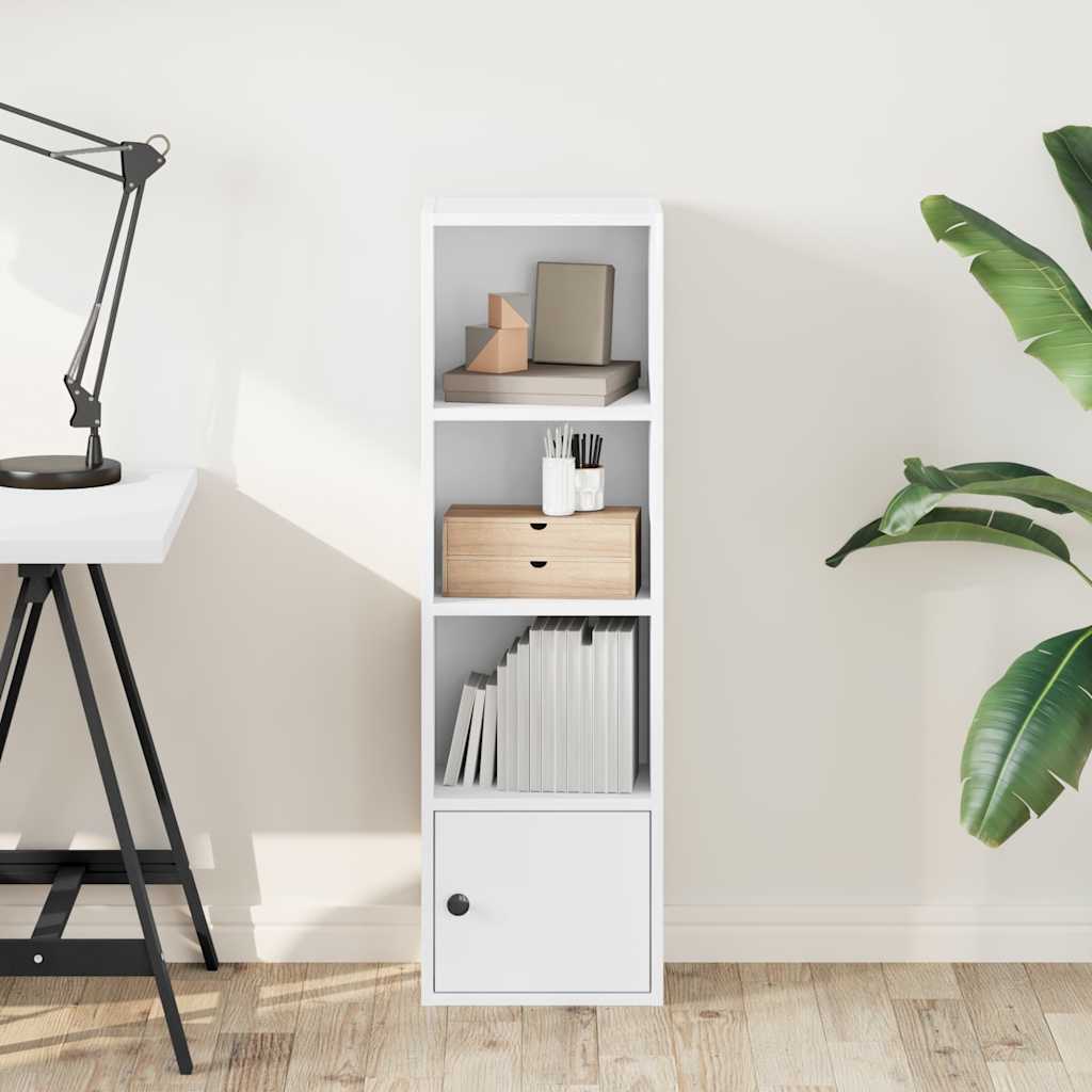 Libreria Bianca 31x24x102 cm in Legno Multistrato
