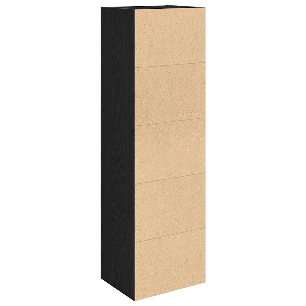 Libreria Rovere Nero 31x24x102 cm in Legno Multistrato