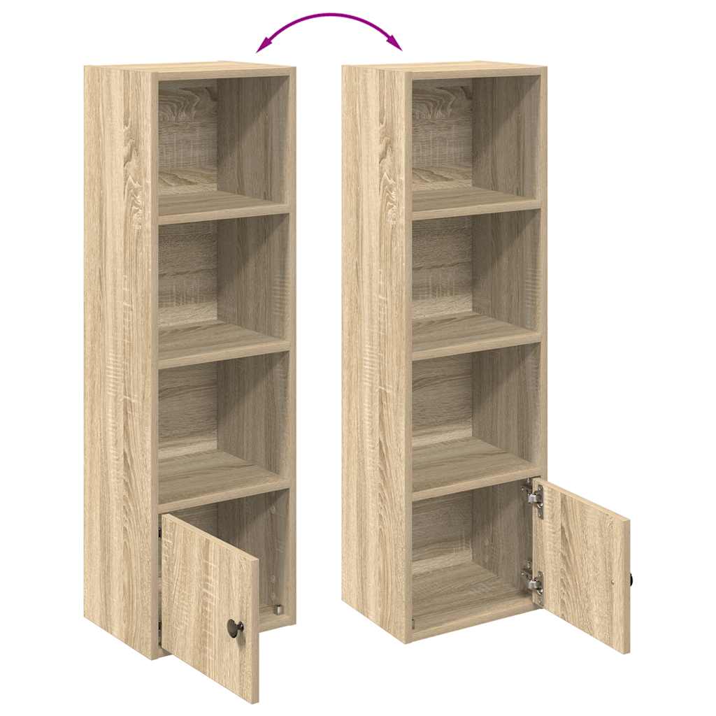 Libreria Rovere Sonoma 31x24x102 cm in Legno Multistrato