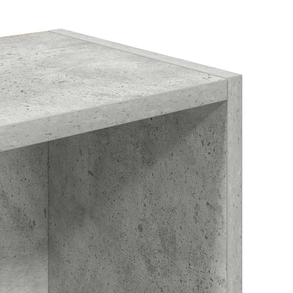 Libreria Grigio Cemento 31x24x102 cm in Legno Multistrato