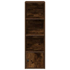 Libreria Rovere Fumo 31x24x102 cm in Legno Multistrato