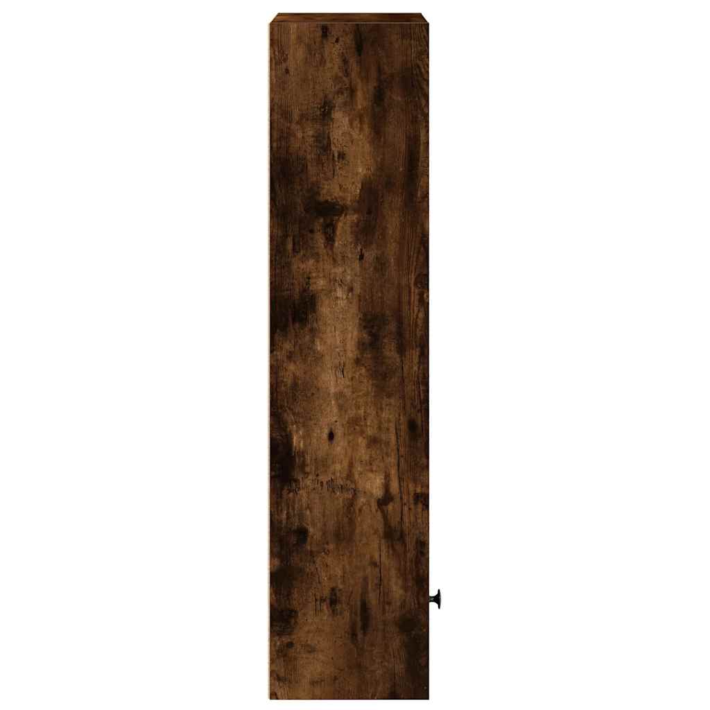 Libreria Rovere Fumo 31x24x102 cm in Legno Multistrato