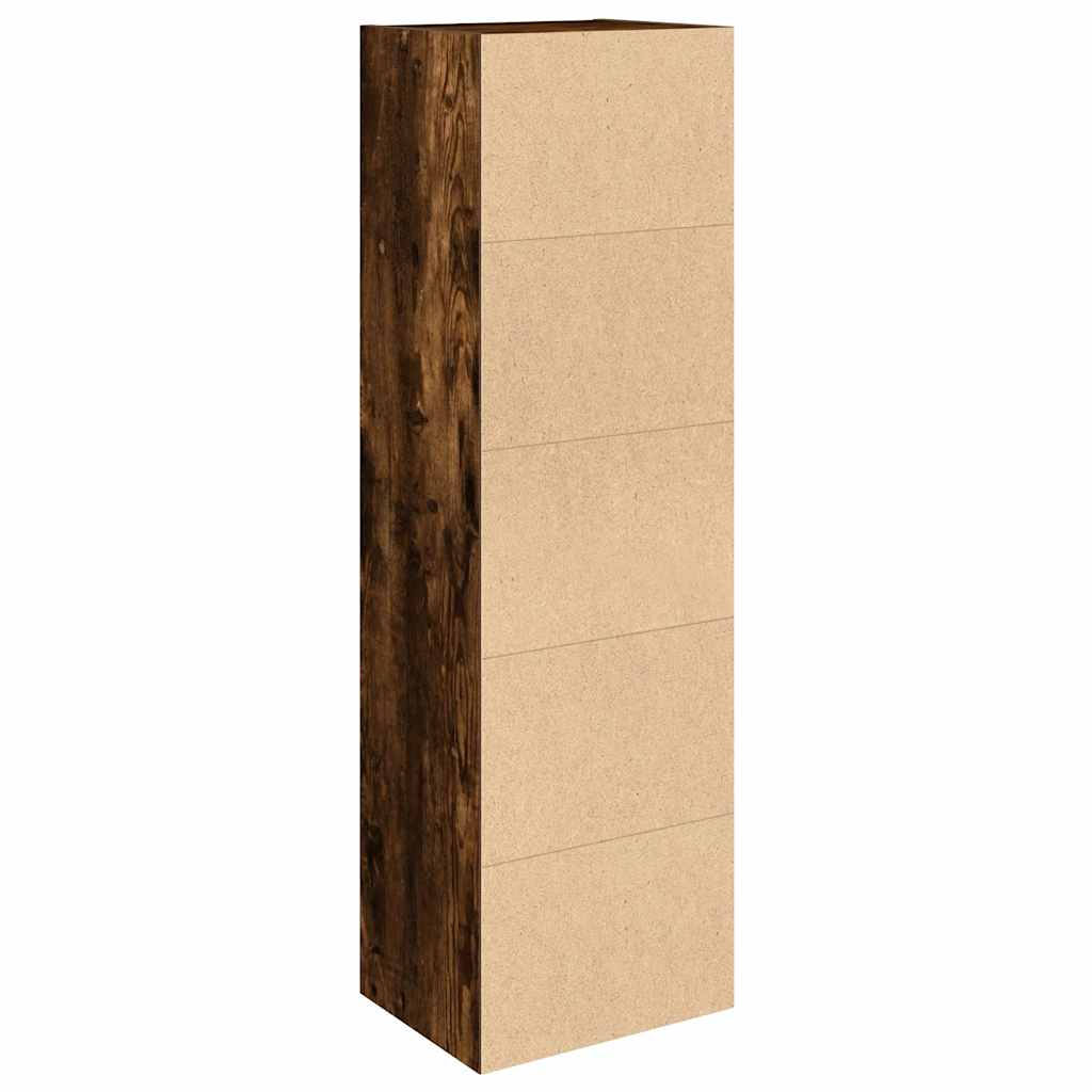 Libreria Rovere Fumo 31x24x102 cm in Legno Multistrato