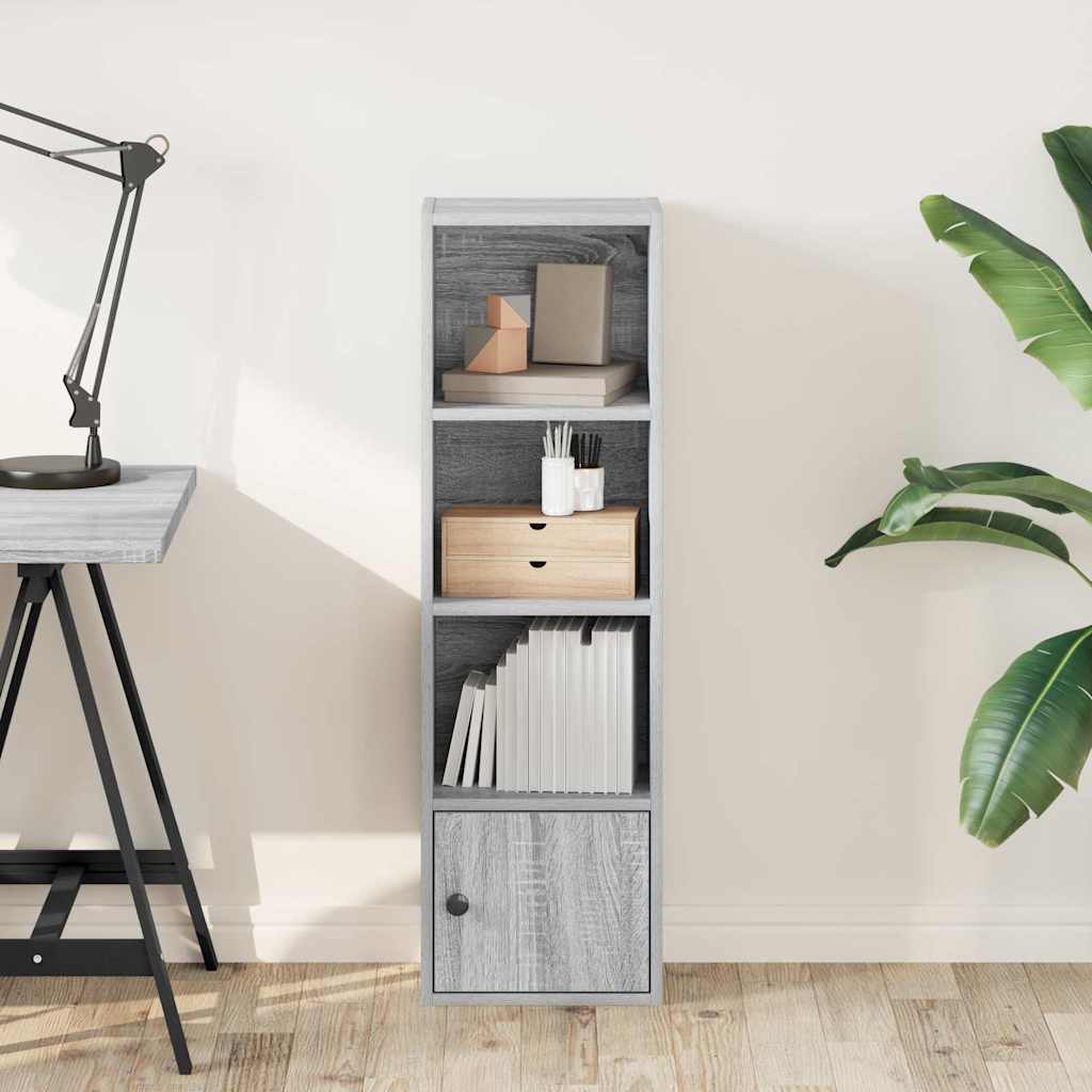 Libreria Grigio Sonoma 31x24x102 cm in Legno Multistrato