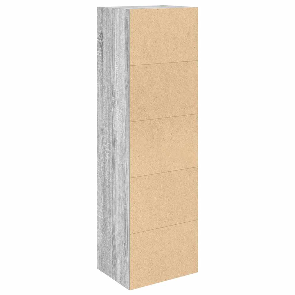 Libreria Grigio Sonoma 31x24x102 cm in Legno Multistrato
