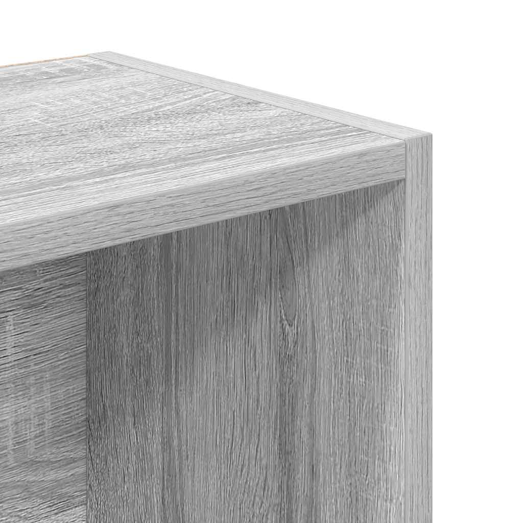 Libreria Grigio Sonoma 31x24x102 cm in Legno Multistrato