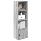 Libreria Grigio Sonoma 31x24x102 cm in Legno Multistrato