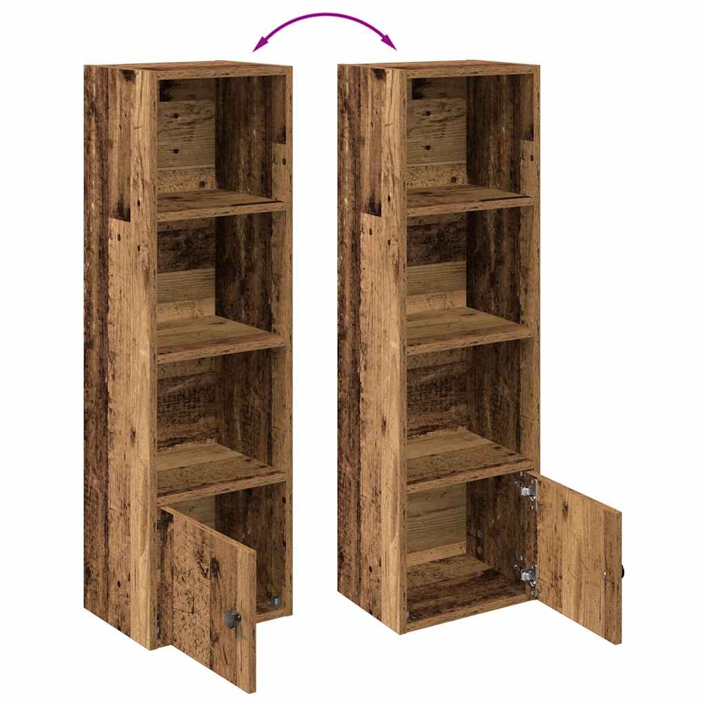 Libreria Legno Vecchio 31x24x102 cm in Legno Multistrato