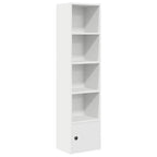 Libreria Bianca 31x24x127 cm in Legno Multistrato