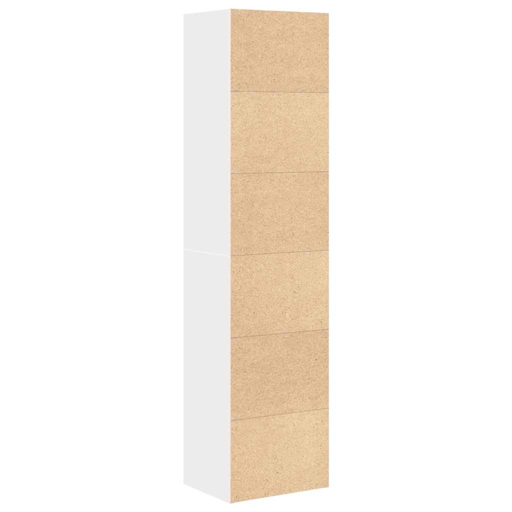 Libreria Bianca 31x24x127 cm in Legno Multistrato