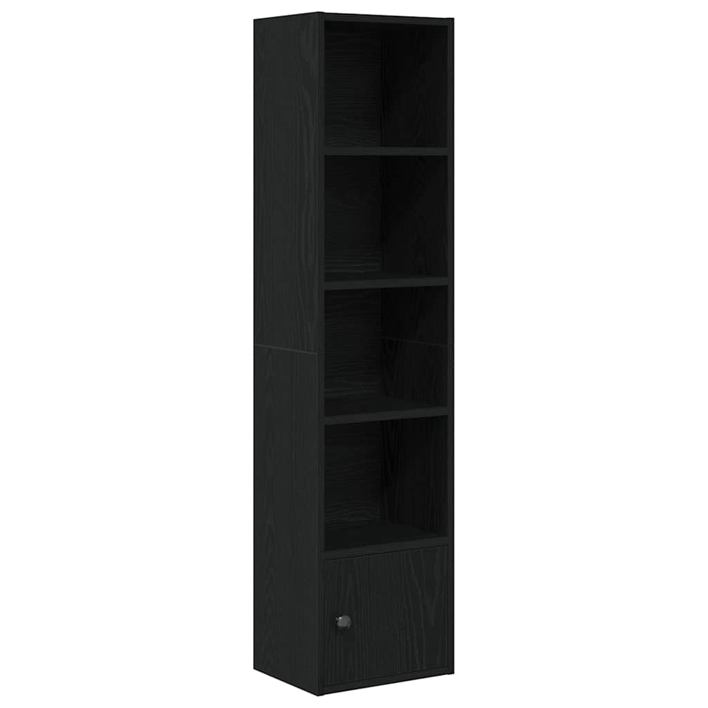 Libreria Rovere Nero 31x24x127 cm in Legno Multistrato