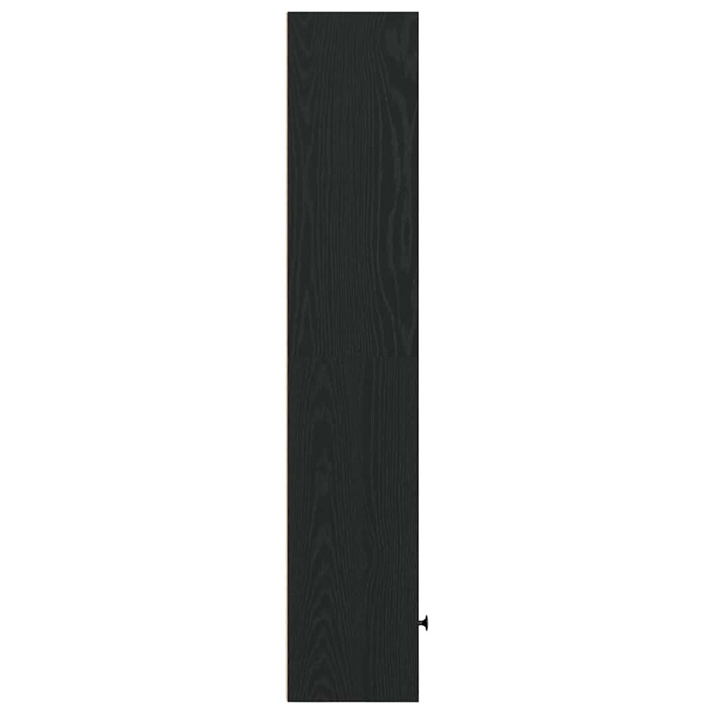 Libreria Rovere Nero 31x24x127 cm in Legno Multistrato