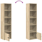 Libreria Rovere Sonoma 31x24x127 cm in Legno Multistrato