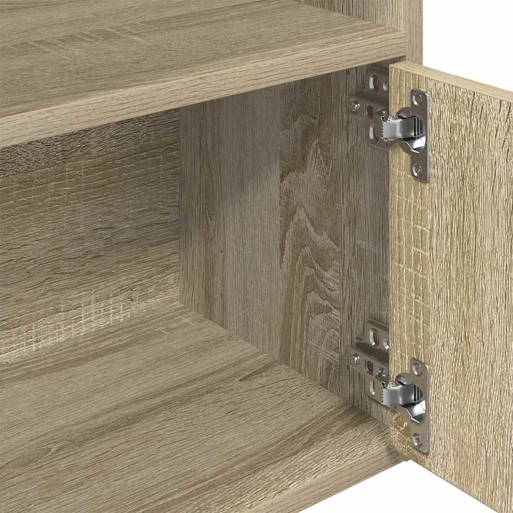 Libreria Rovere Sonoma 31x24x127 cm in Legno Multistrato