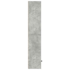 Libreria Grigio Cemento 31x24x127 cm in Legno Multistrato