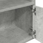 Libreria Grigio Cemento 31x24x127 cm in Legno Multistrato