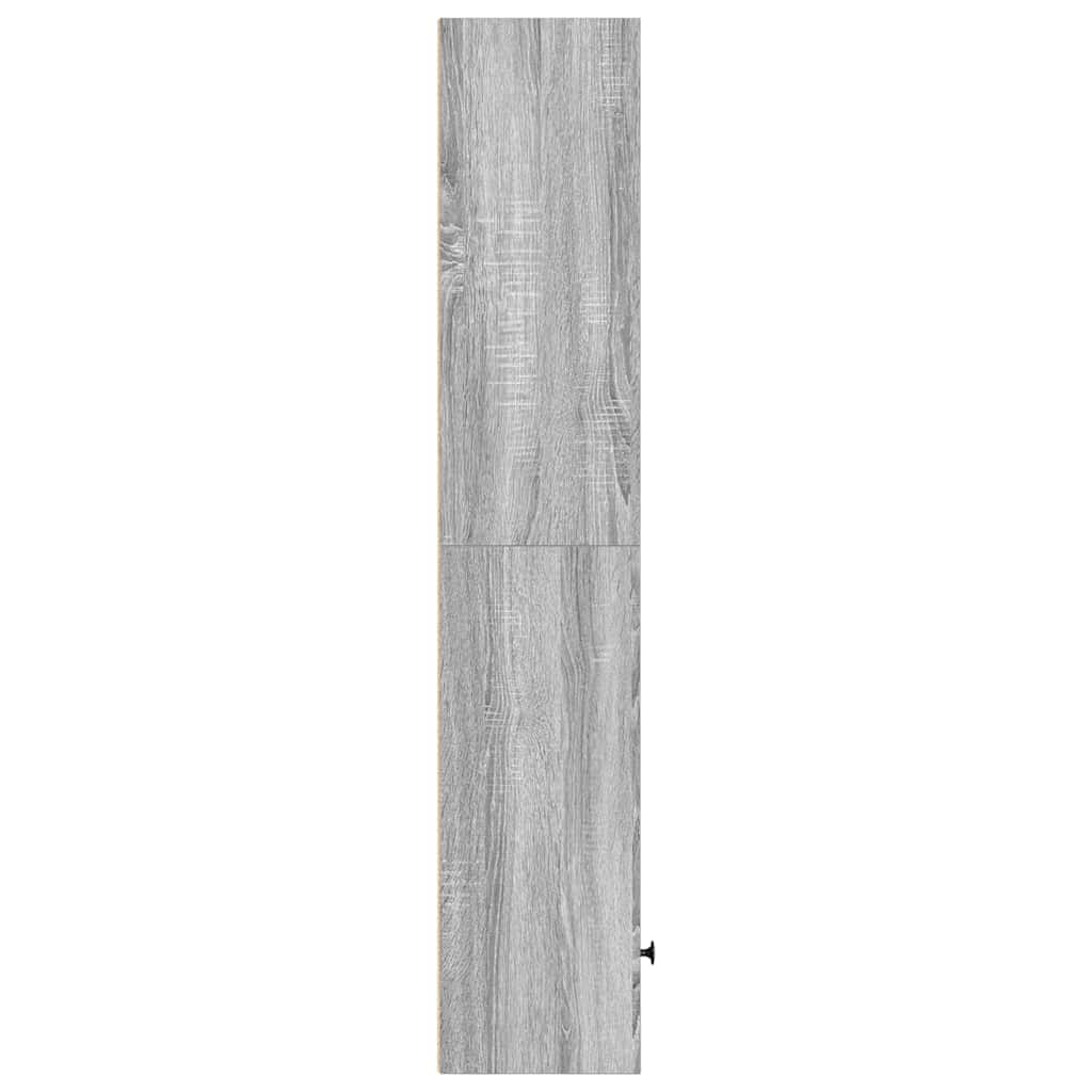 Libreria Grigio Sonoma 31x24x127 cm in Legno Multistrato