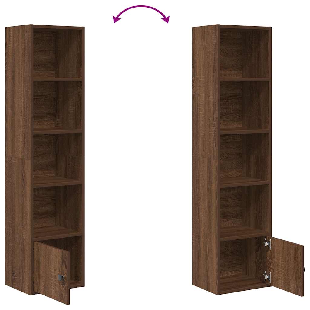 Libreria Rovere Sonoma 31x24x127 cm in Legno Multistrato