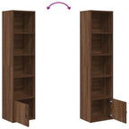 Libreria Rovere Sonoma 31x24x127 cm in Legno Multistrato