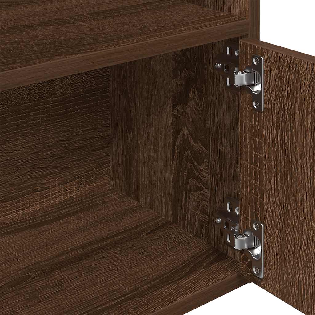 Libreria Rovere Sonoma 31x24x127 cm in Legno Multistrato