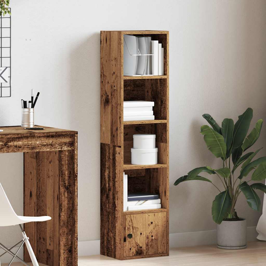 Libreria Legno Vecchio 31x24x127 cm in Legno Multistrato