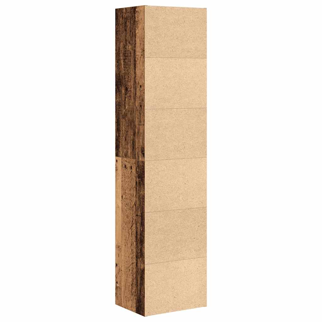 Libreria Legno Vecchio 31x24x127 cm in Legno Multistrato