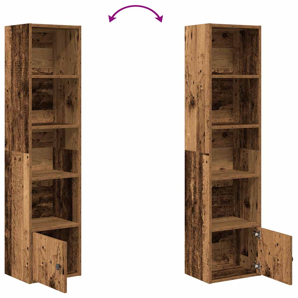 Libreria Legno Vecchio 31x24x127 cm in Legno Multistrato