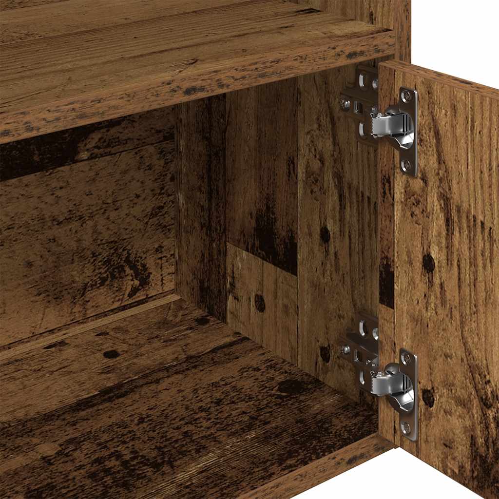 Libreria Legno Vecchio 31x24x127 cm in Legno Multistrato