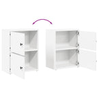 Libreria Bianca 40x24x52 cm in Legno Multistrato