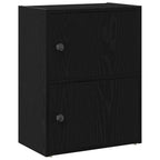 Libreria Rovere Nero 40x24x52 cm in Legno Multistrato