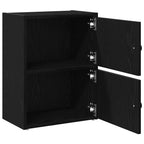 Libreria Rovere Nero 40x24x52 cm in Legno Multistrato