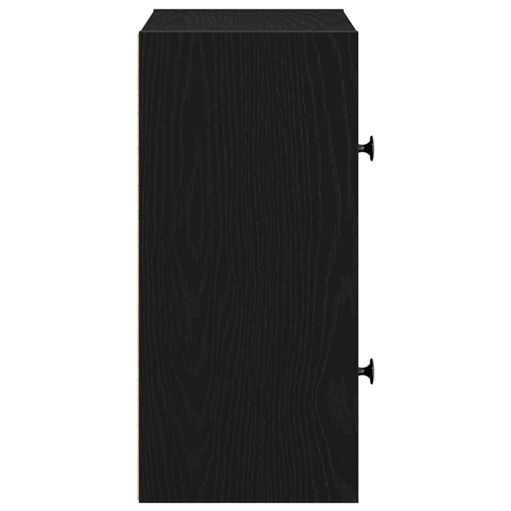 Libreria Rovere Nero 40x24x52 cm in Legno Multistrato