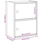 Libreria Rovere Sonoma 40x24x52 cm in Legno Multistrato