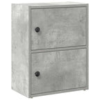 Libreria Grigio Cemento 40x24x52 cm in Legno Multistrato