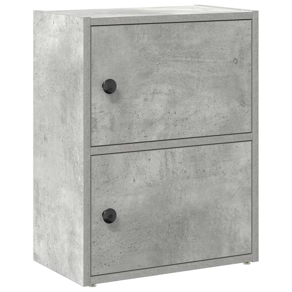 Libreria Grigio Cemento 40x24x52 cm in Legno Multistrato