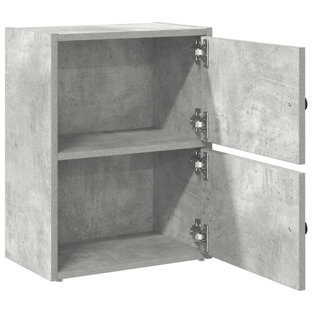 Libreria Grigio Cemento 40x24x52 cm in Legno Multistrato