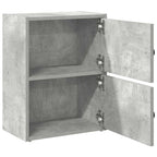 Libreria Grigio Cemento 40x24x52 cm in Legno Multistrato