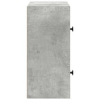 Libreria Grigio Cemento 40x24x52 cm in Legno Multistrato