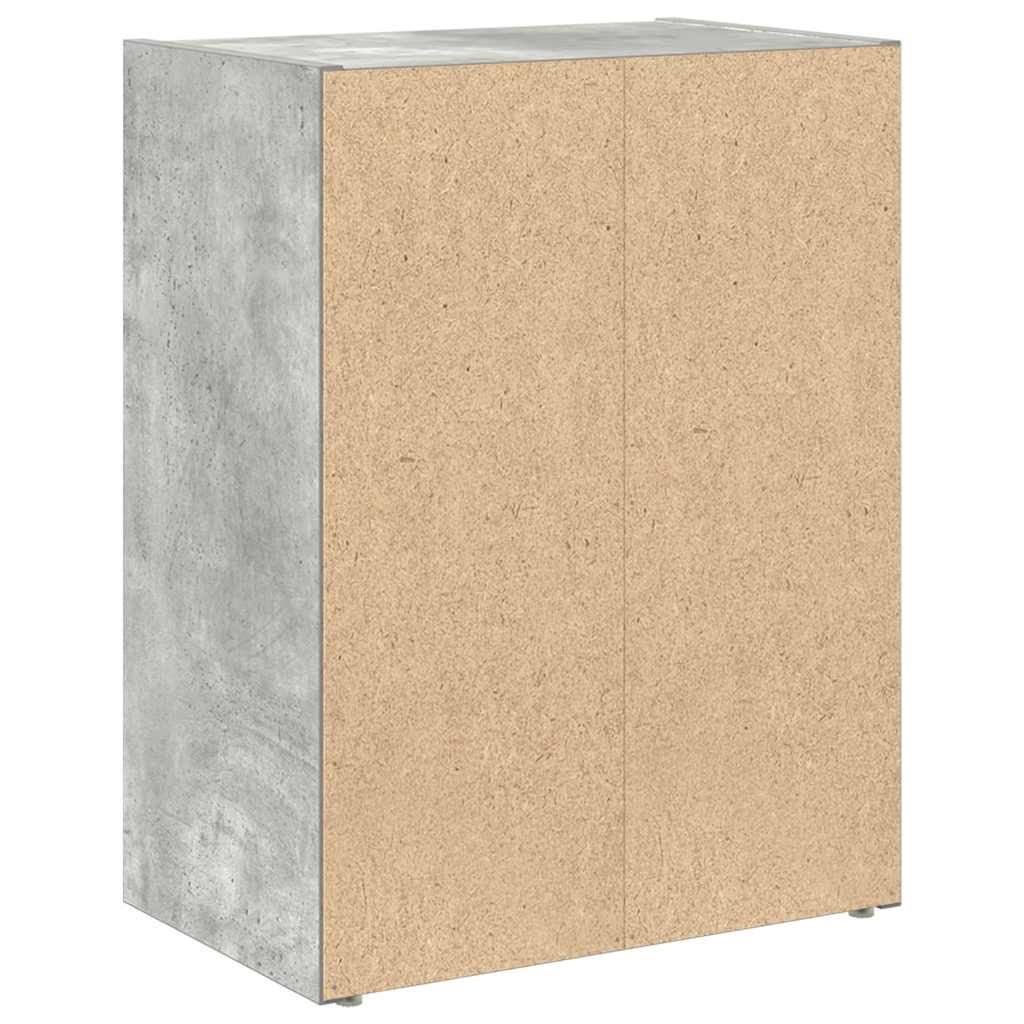 Libreria Grigio Cemento 40x24x52 cm in Legno Multistrato