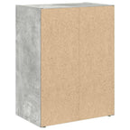Libreria Grigio Cemento 40x24x52 cm in Legno Multistrato