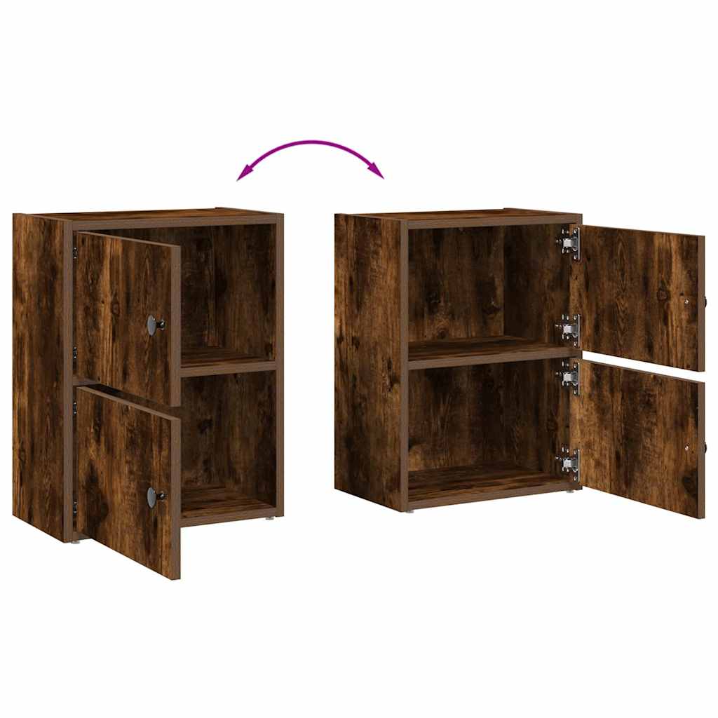 Libreria Rovere Fumo 40x24x52 cm in Legno Multistrato