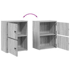 Libreria Grigio Sonoma 40x24x52 cm in Legno Multistrato