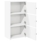 Libreria Bianca 40x24x77 cm in Legno Multistrato