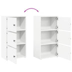 Libreria Bianca 40x24x77 cm in Legno Multistrato