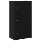 Libreria Rovere Nero 40x24x77 cm in Legno Multistrato
