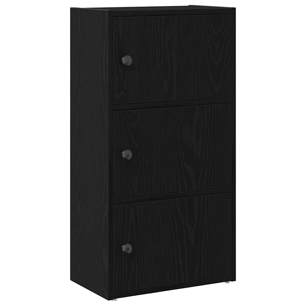 Libreria Rovere Nero 40x24x77 cm in Legno Multistrato
