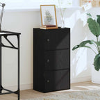 Libreria Rovere Nero 40x24x77 cm in Legno Multistrato